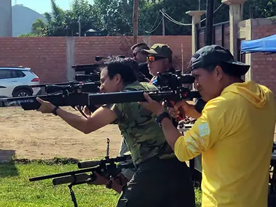 Siluetas de precisión y dianas